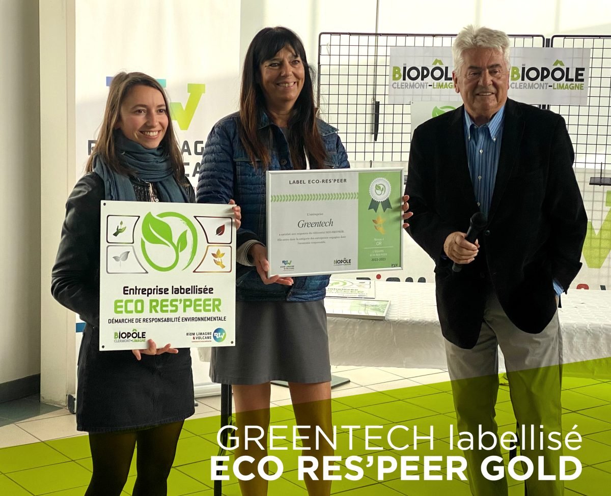 Greentech labellisé Eco Res'peer Gold